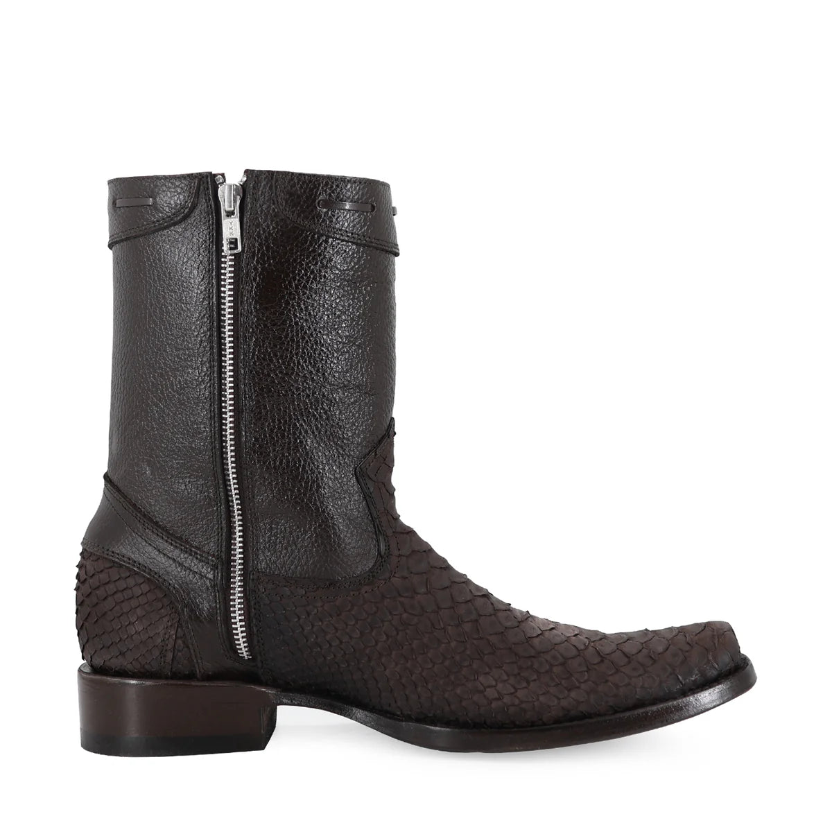 Botín Dylan Python Nobuck Café