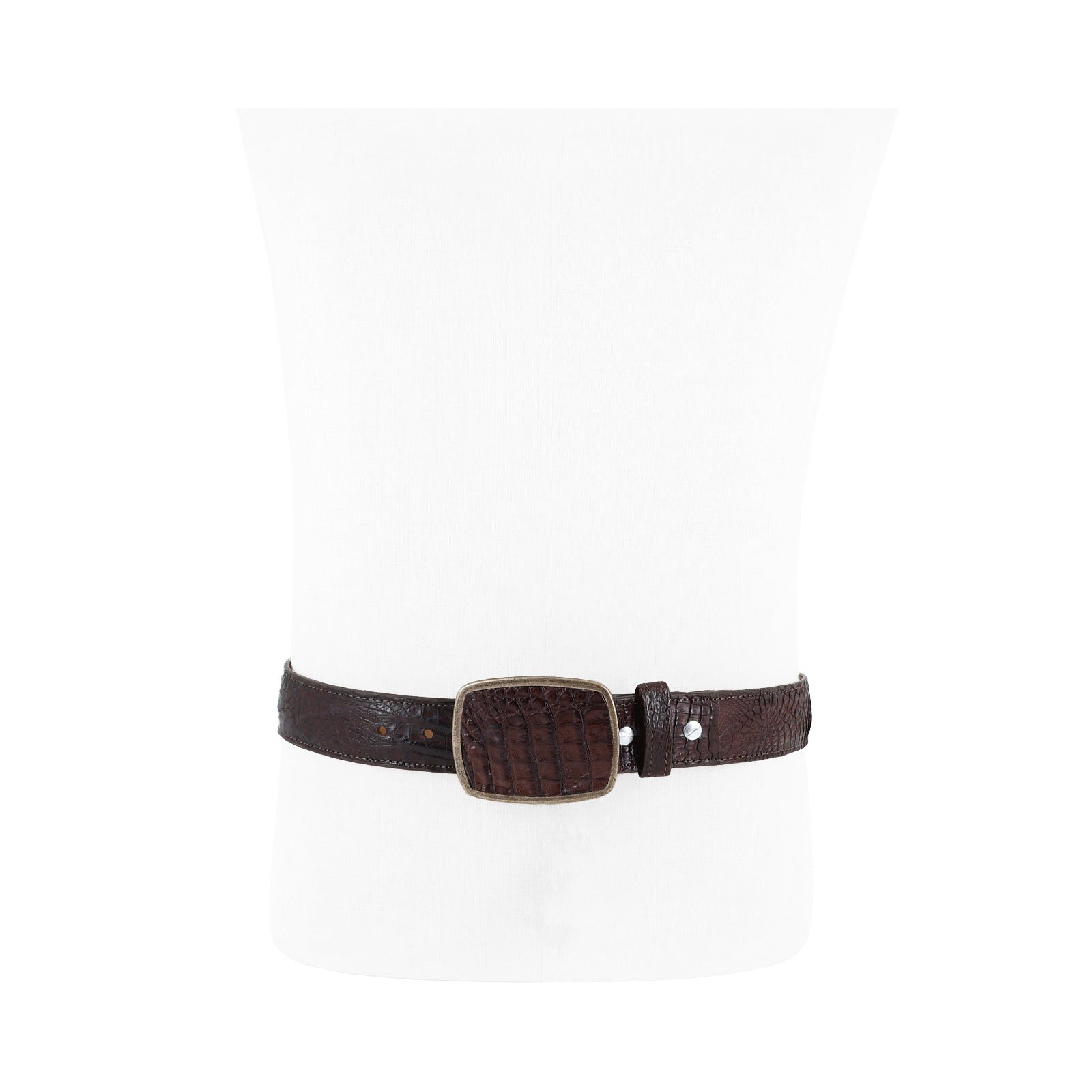 Cinto HC Cocodrilo Tabaco