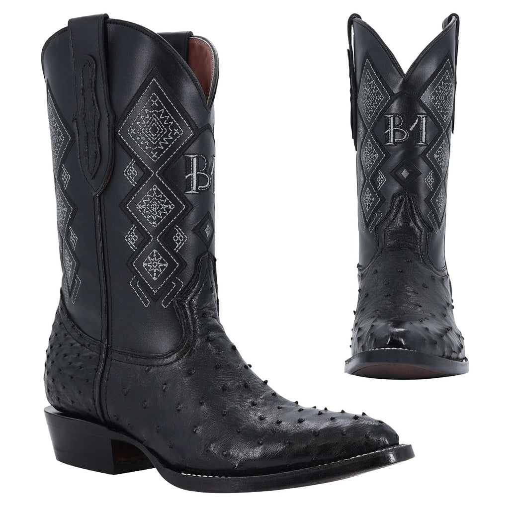 Avestruz Oval Negro