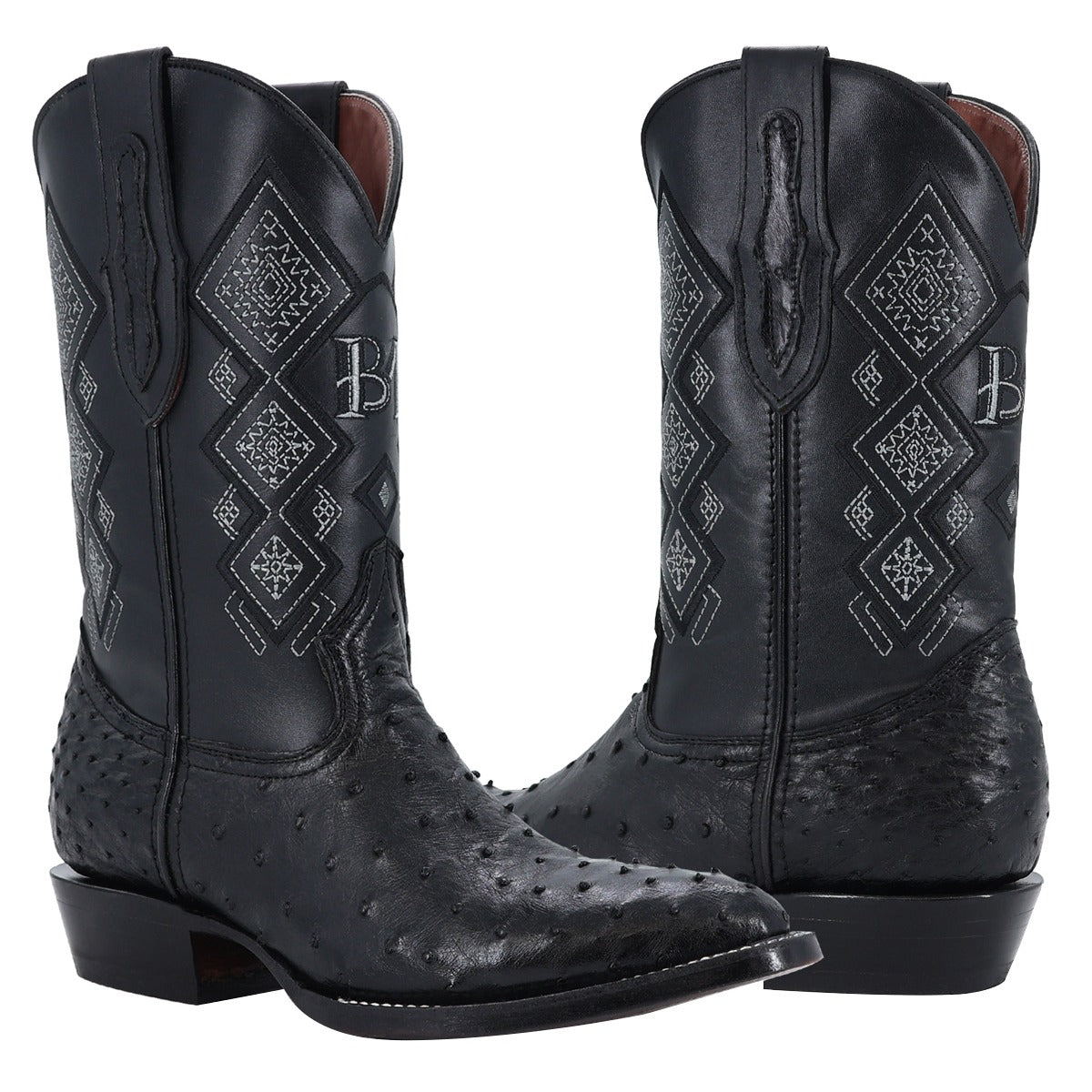Avestruz Oval Negro