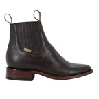 Oval Floter Tobacco Boot with Leather Sole