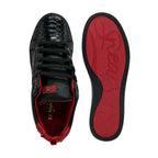 Sneakers casuales en piel de Pitón Brillante color Negro