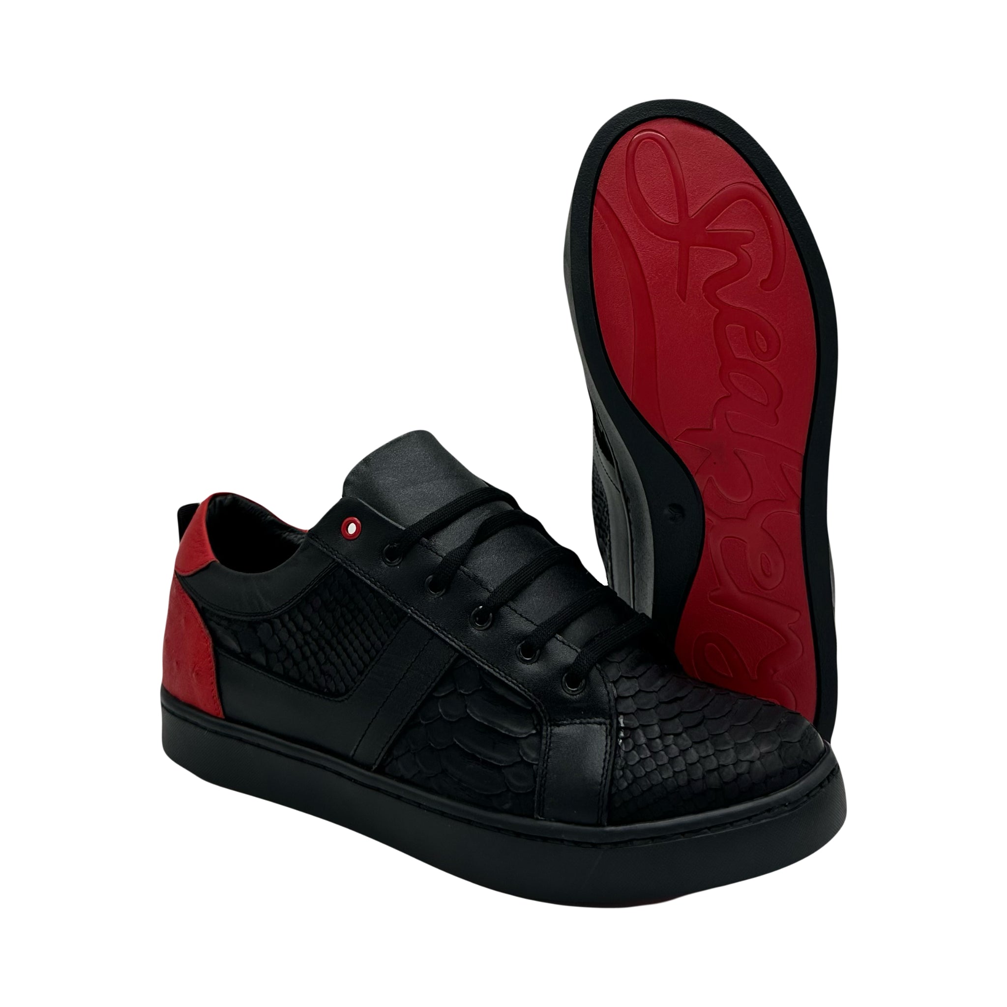 Venom Python Negro Rojo