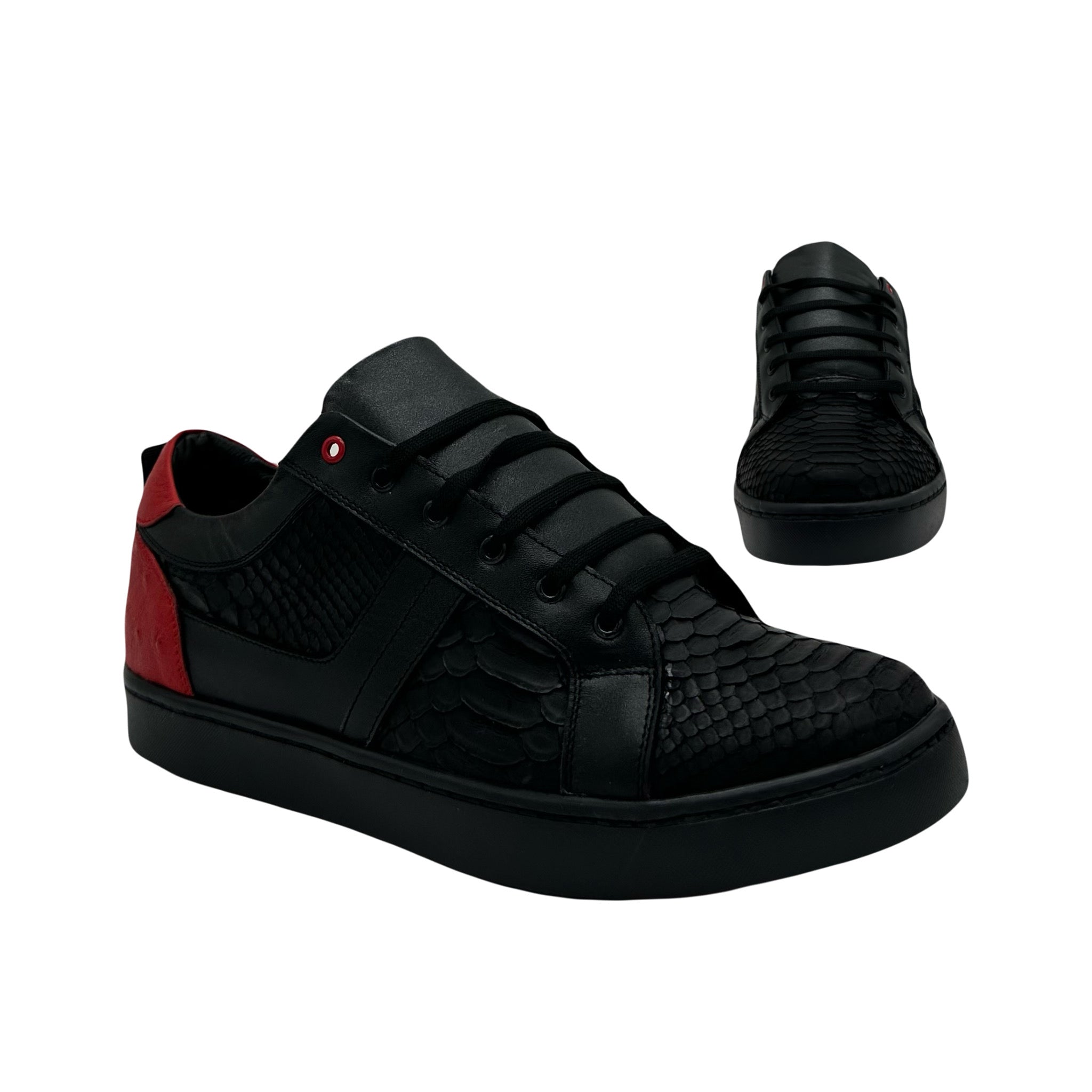 Venom Python Negro Rojo