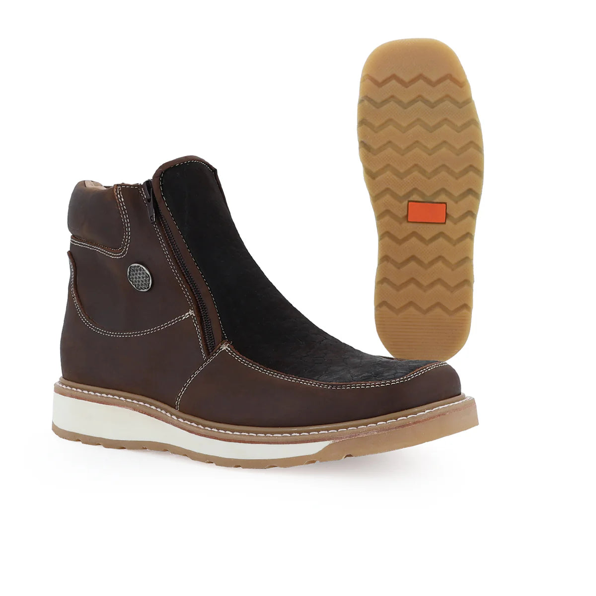 Botin Macho Cuello de Toro Café