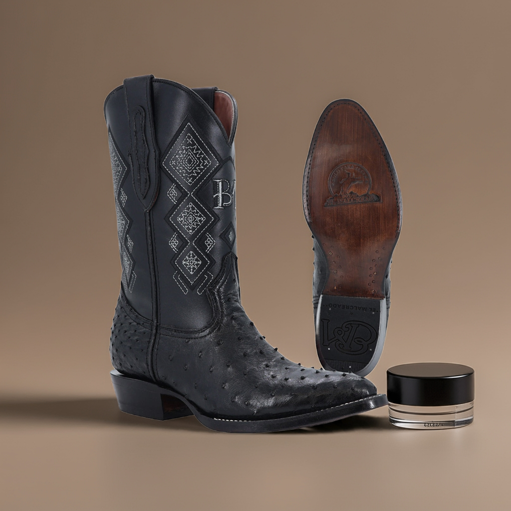 Avestruz Oval Negro