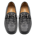 Zapato de vestir en piel de Caimán color Negro