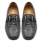 Zapato de vestir en piel de Caimán color Negro