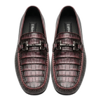Zapato de Vestir en piel de Caimán color Vino