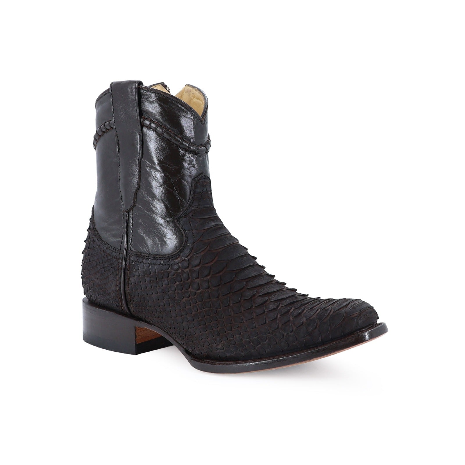 Botín Moy Cuerda Python Negro
