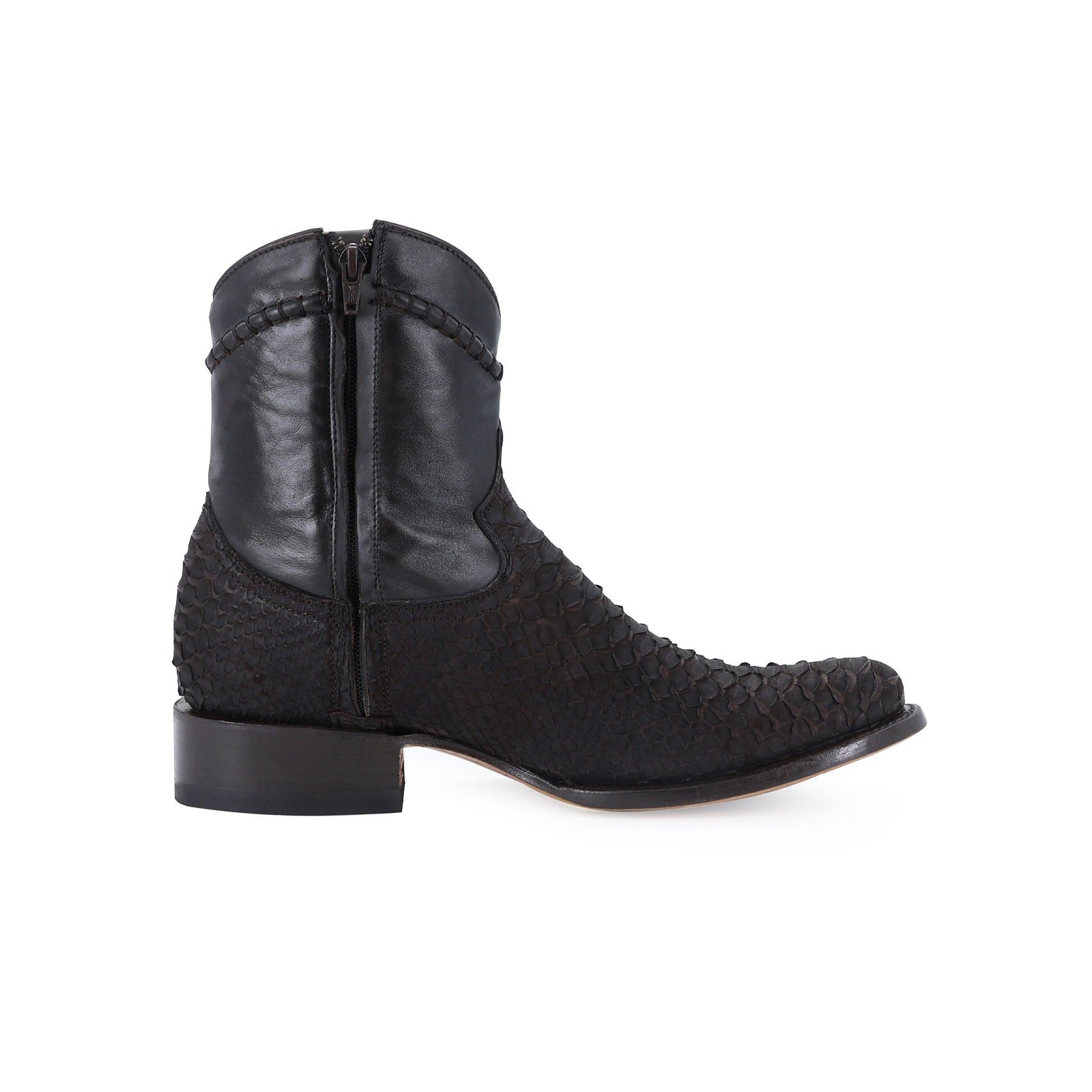 Botín Moy Cuerda Python Negro