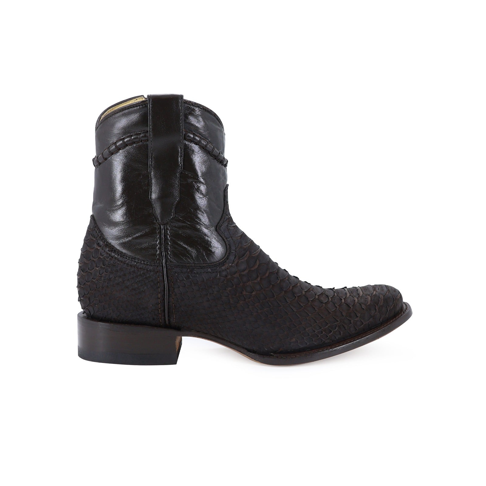 Botín Moy Cuerda Python Negro