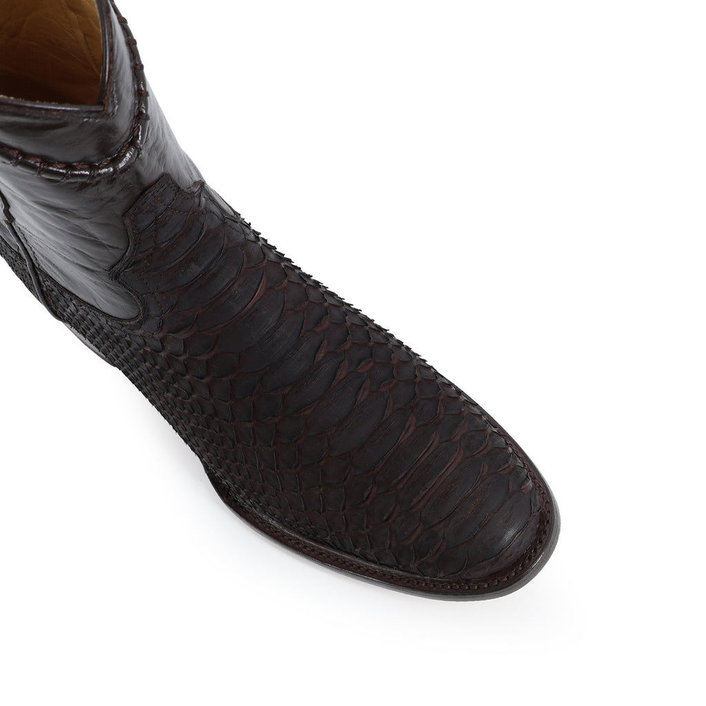 Botín Moy Cuerda Python Negro