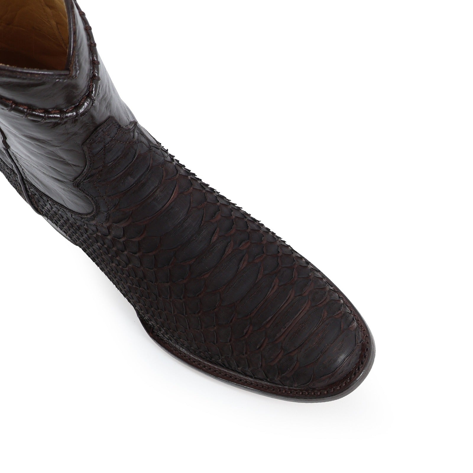 Botín Moy Cuerda Python Negro
