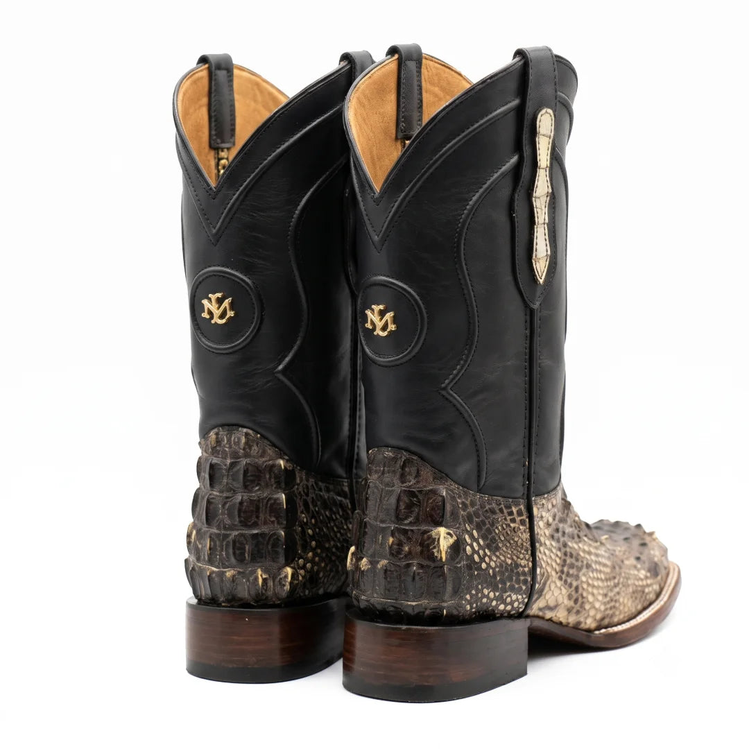 Bota Bulldog Nuca de American Alligator Natural