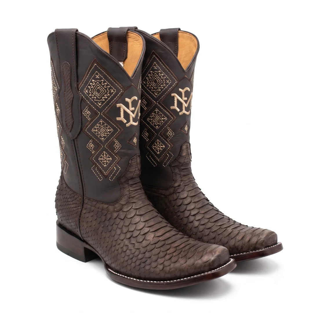 Bota Dubay Pitón Tabaco Nobuck