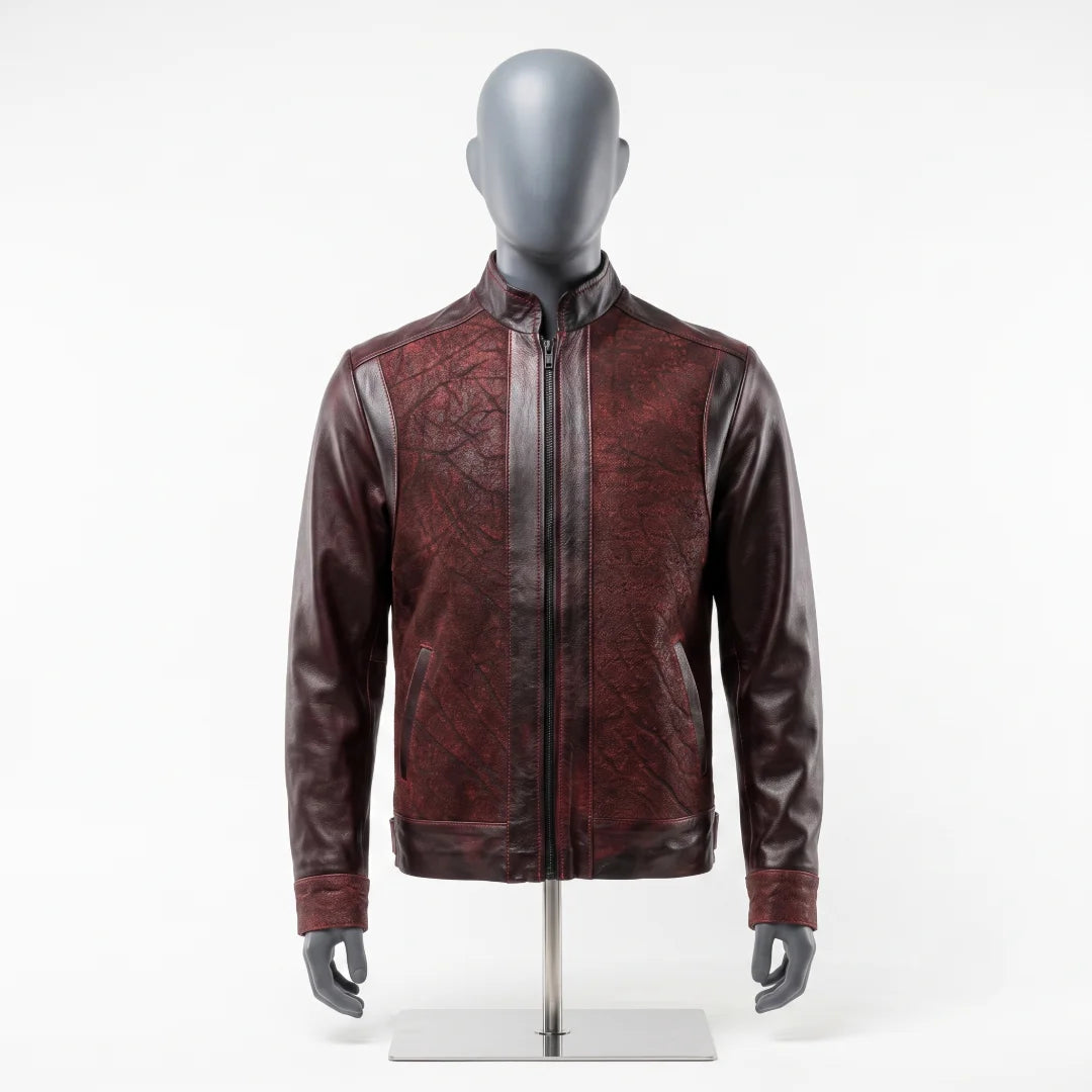 Chamarra en Piel de Elefante Blackcherry