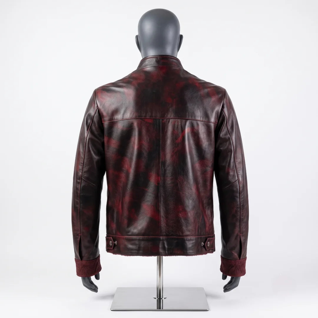 Chamarra en Piel de Elefante Blackcherry