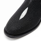 Botín en piel de Mantarraya con Diamante