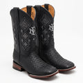 Bota Bulldog Pitón Negro Nobuck