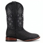 Bota Bulldog Pitón Negro Nobuck