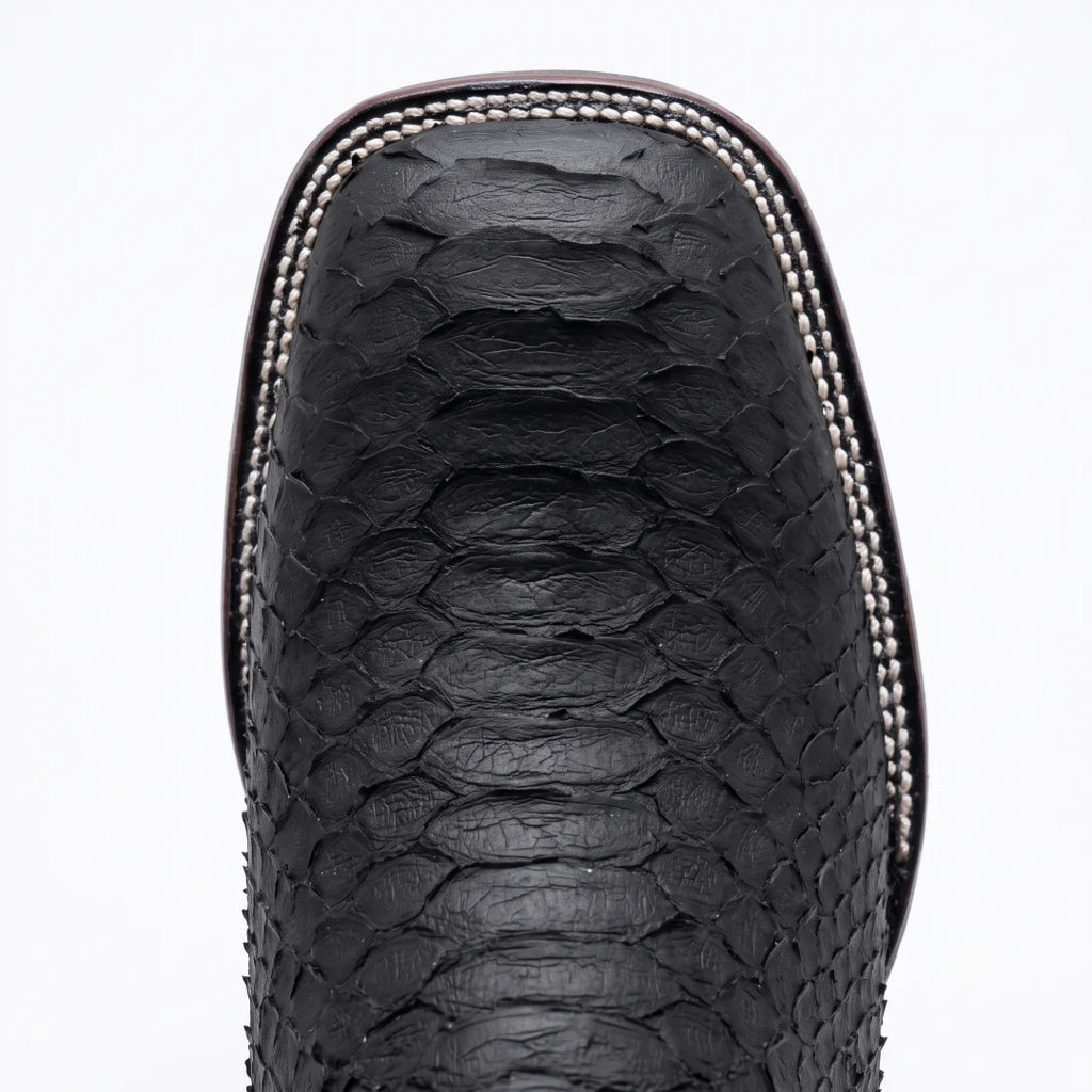 Bota Bulldog Pitón Negro Nobuck
