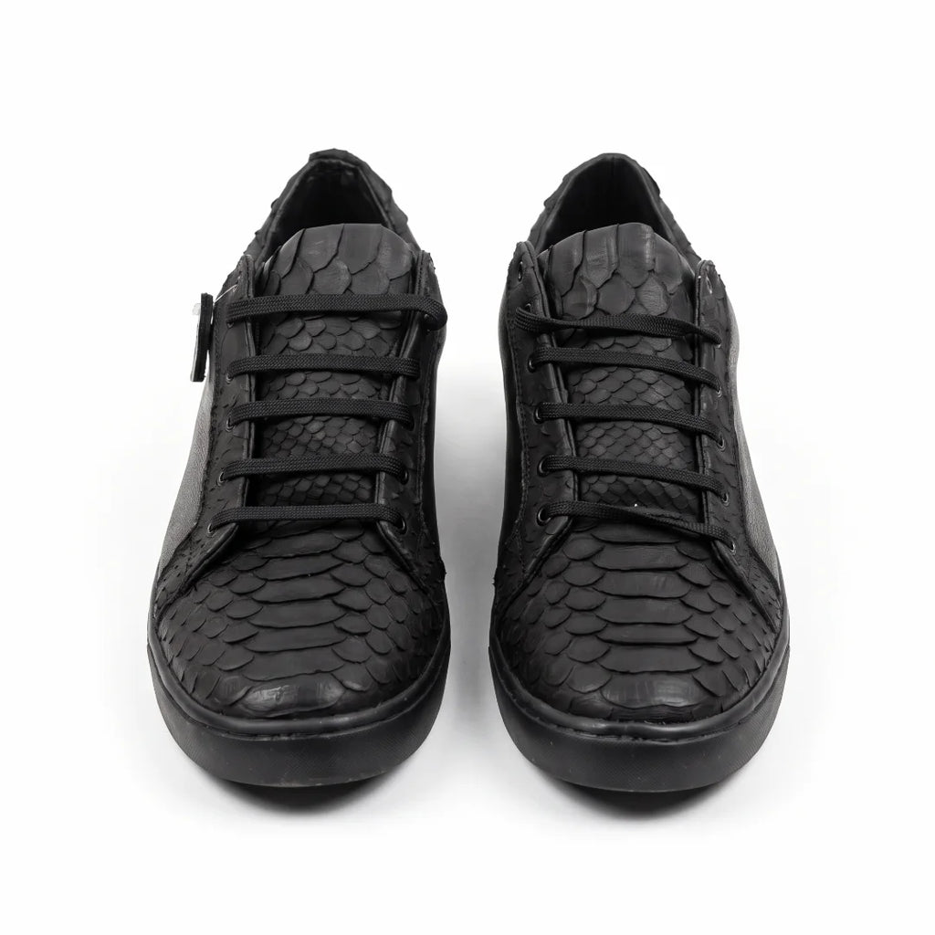 Tenis Pitón Negro Nobuck