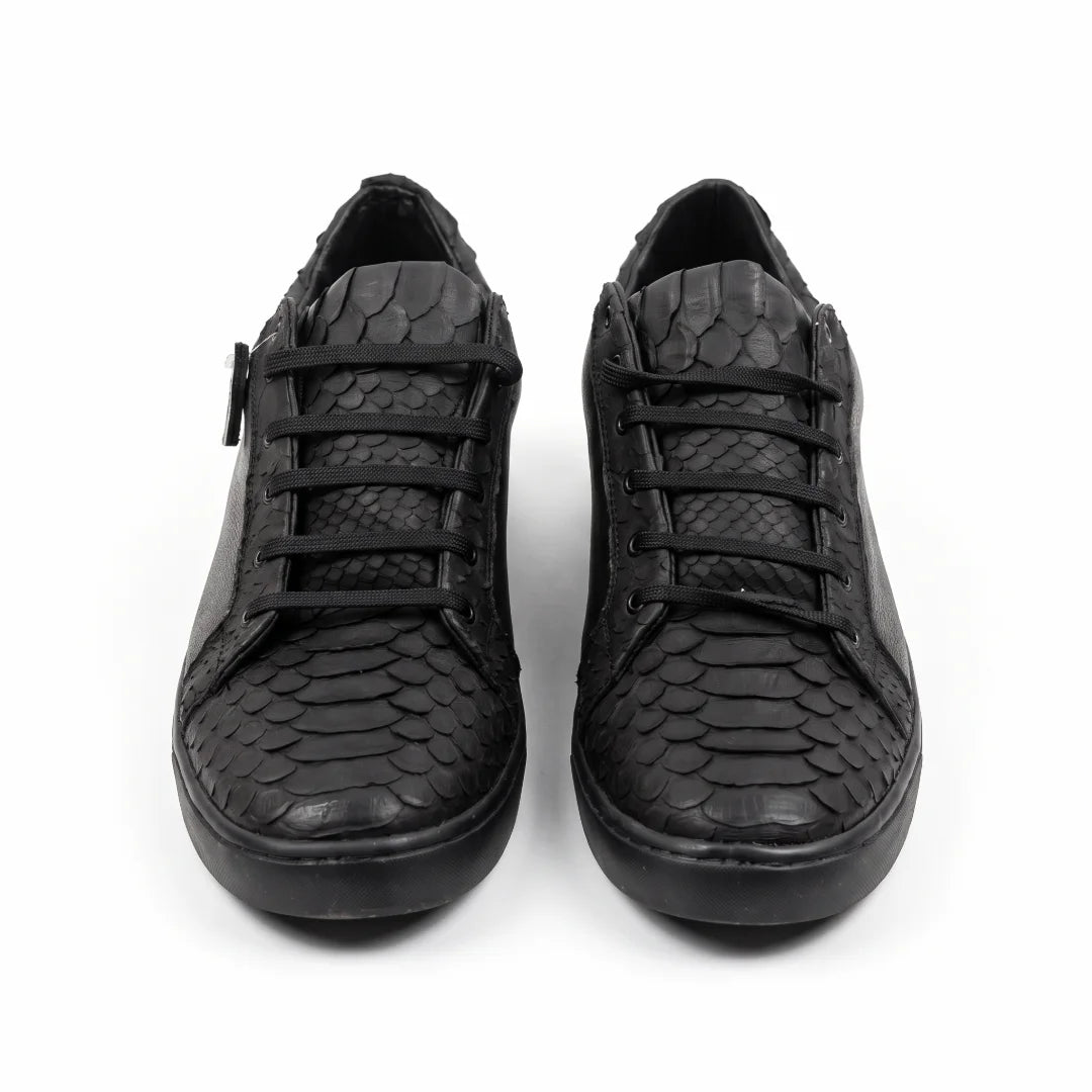 Tenis Pitón Negro Nobuck
