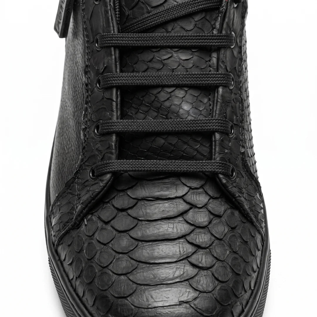 Tenis Pitón Negro Nobuck