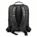 Mochila De piel con aplicación en piel de Caimán