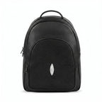 Mochila de piel con aplicación Mantarraya
