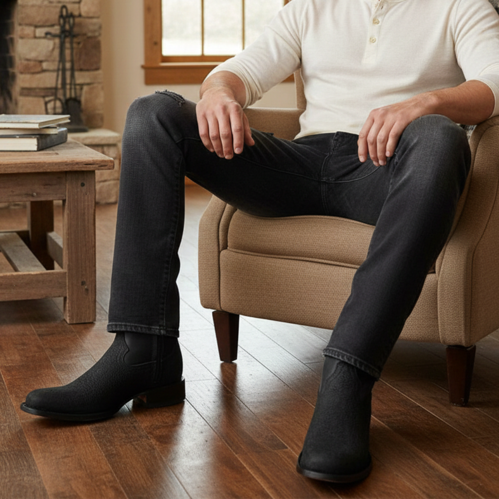 Botín Moy Cuello de Toro Black