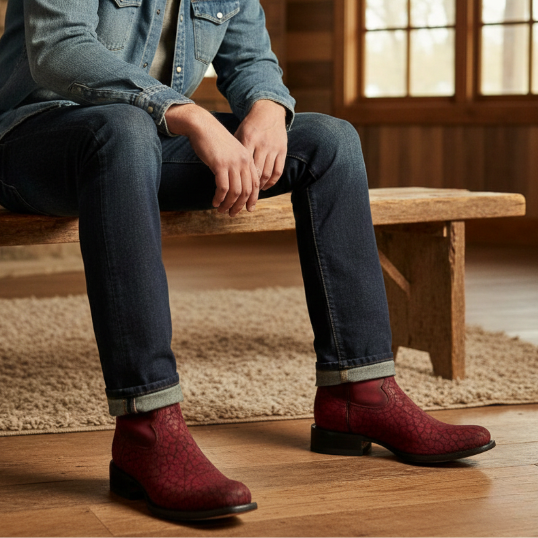 Botín Moy Cuello de Toro Cherry