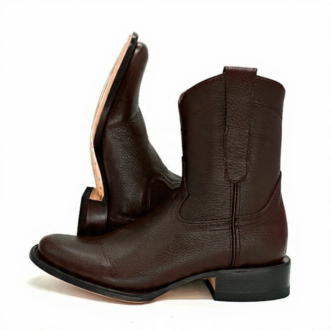 Botín en piel de Res color Tabaco