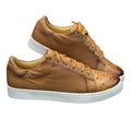 Sneakers Casuales en Piel de Avestruz color Cognac