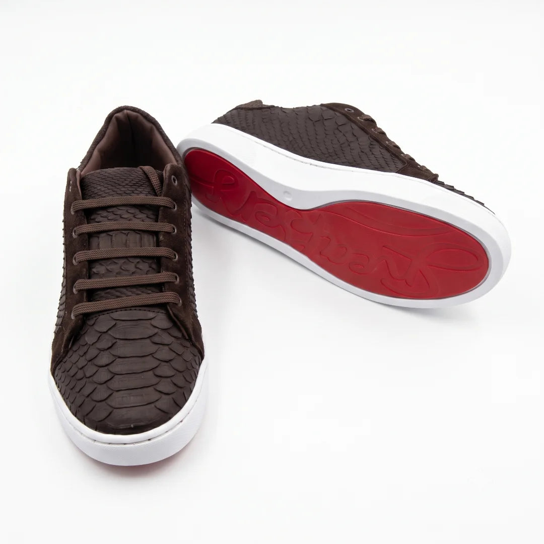 Tenis Pitón Tabaco Nobuck