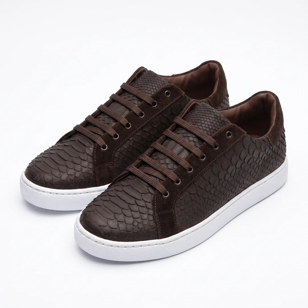 Tenis Pitón Tabaco Nobuck