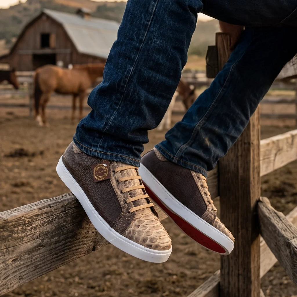 Tenis Casuales Pitón Taupe