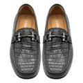 Zapato de vestir en piel de Caimán color Negro