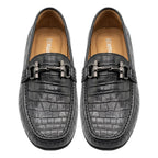 Zapato de vestir en piel de Caimán color Negro